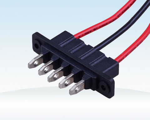 電瓶車電源連接器公端